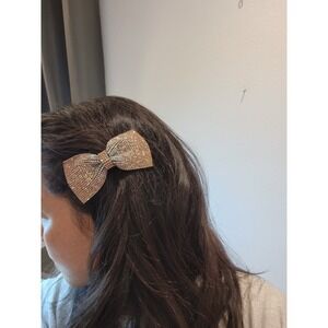 Rhinestone Hair Bow Sparkly‎ Crystal Hair Clip Alligator Clip Fashion Accessory